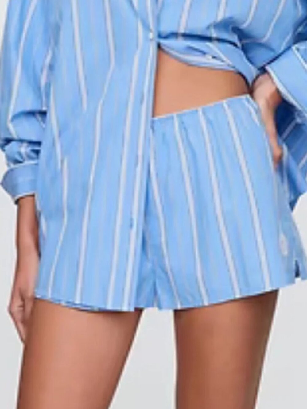 Gap × DÔEN Organic Cotton PJ Shorts, unicorn blue, NWT size M